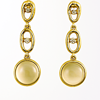 Golden Aura Dangle Earrings