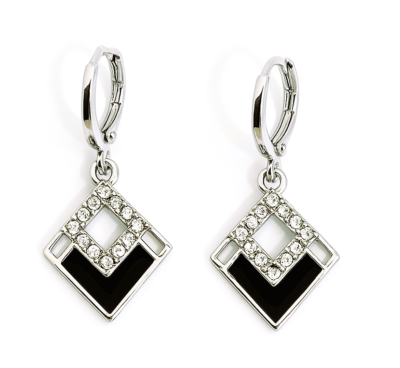 Midnight Luxe Crystal Drop Earrings