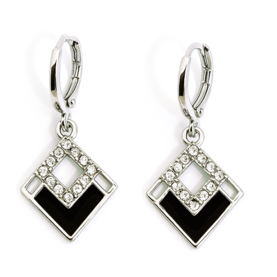 Midnight Luxe Crystal Drop Earrings