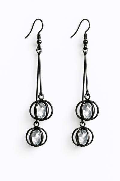 Twilight Orbit Crystal Earrings