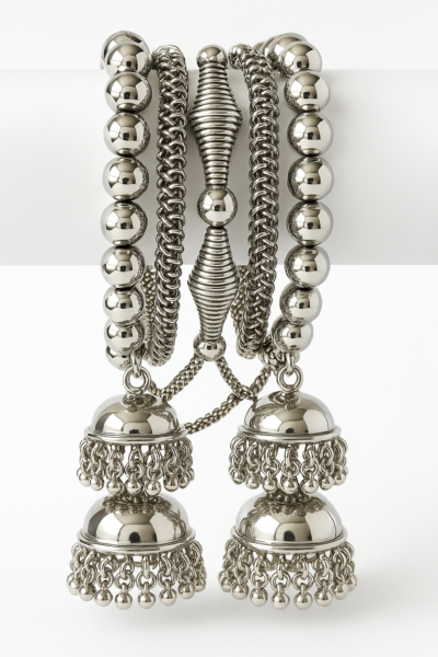 Grace Bell Antique Silver Charm Bracelet