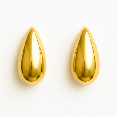 Golden Grace Teardrop Necklace & Earring Set