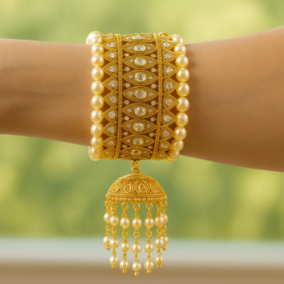 Royal Aura Bridal Kaleera Bracelet