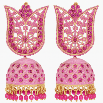 Gulab Jaal Jhumka Earrings