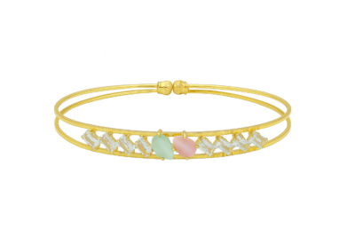 Celeste Charm Dual-Tone Gold Bracelet