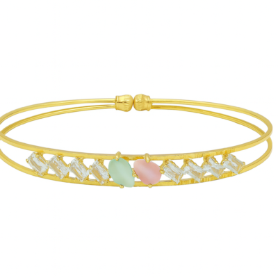 Celeste Charm Dual-Tone Gold Bracelet