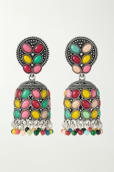 Festive Mosaic Jhumka Earrings