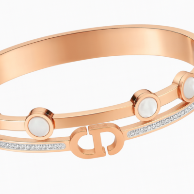 Radiant Rose Gold Elegance Bracelet