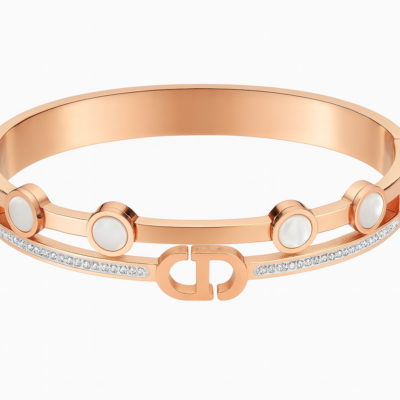 Radiant Rose Gold Elegance Bracelet