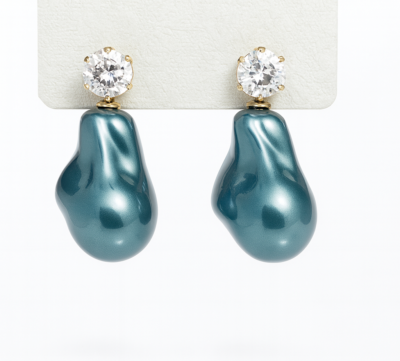 Ocean Glow Baroque Pearl Earrings