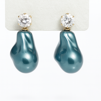 Ocean Glow Baroque Pearl Earrings