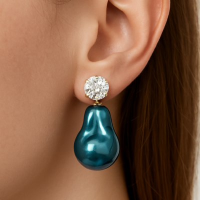 Ocean Glow Baroque Pearl Earrings