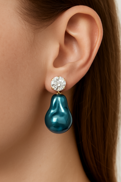 Ocean Glow Baroque Pearl Earrings